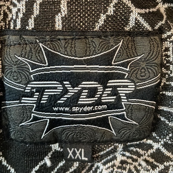 Spyder jacket ski snowboard removable hood zip pockets blue gray black XXL boys - Picture 16 of 16